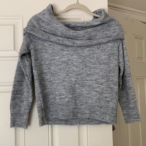 Grey off the shoulder sweater